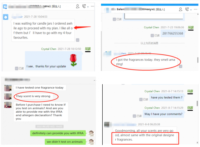액체 순수 고도로 제작 된 복숭아 촛불 향수 향수 2